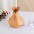 Ultrasonic Aroma Diffuser 500ml Vase Wood Grain Air Humidifiers